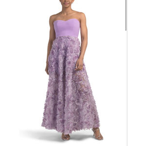Women's DRESS THE POPULATION Lavender Audrina Gown L